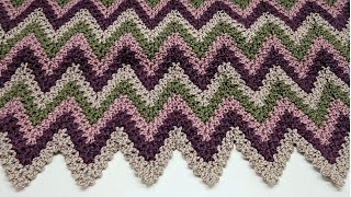 EASY Beginner Friendly Crochet Chevron Blanket  To Earth From The Skies