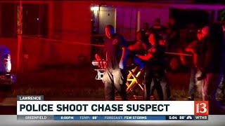 Suspect shot after Lawrence pursuit