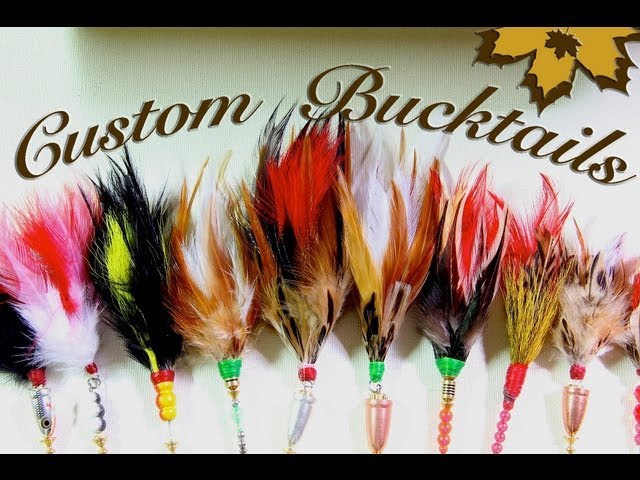 Homemade & Custom Fishing Lures - DIY Bucktail spinners for big muskie pike  walleye & bass 