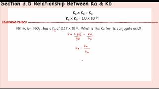 Relationship Between Ka and Kb