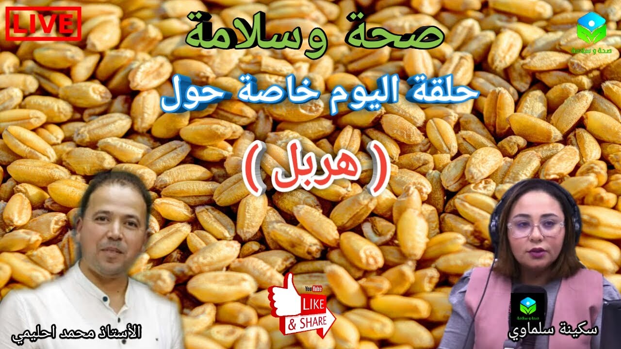 🔴حلقة اليوم خاصة حول( هربل )القيمة الغذائية والفوائد الصحية مع الأستاذ محمد أحليمي اخصائي تغذية صحية