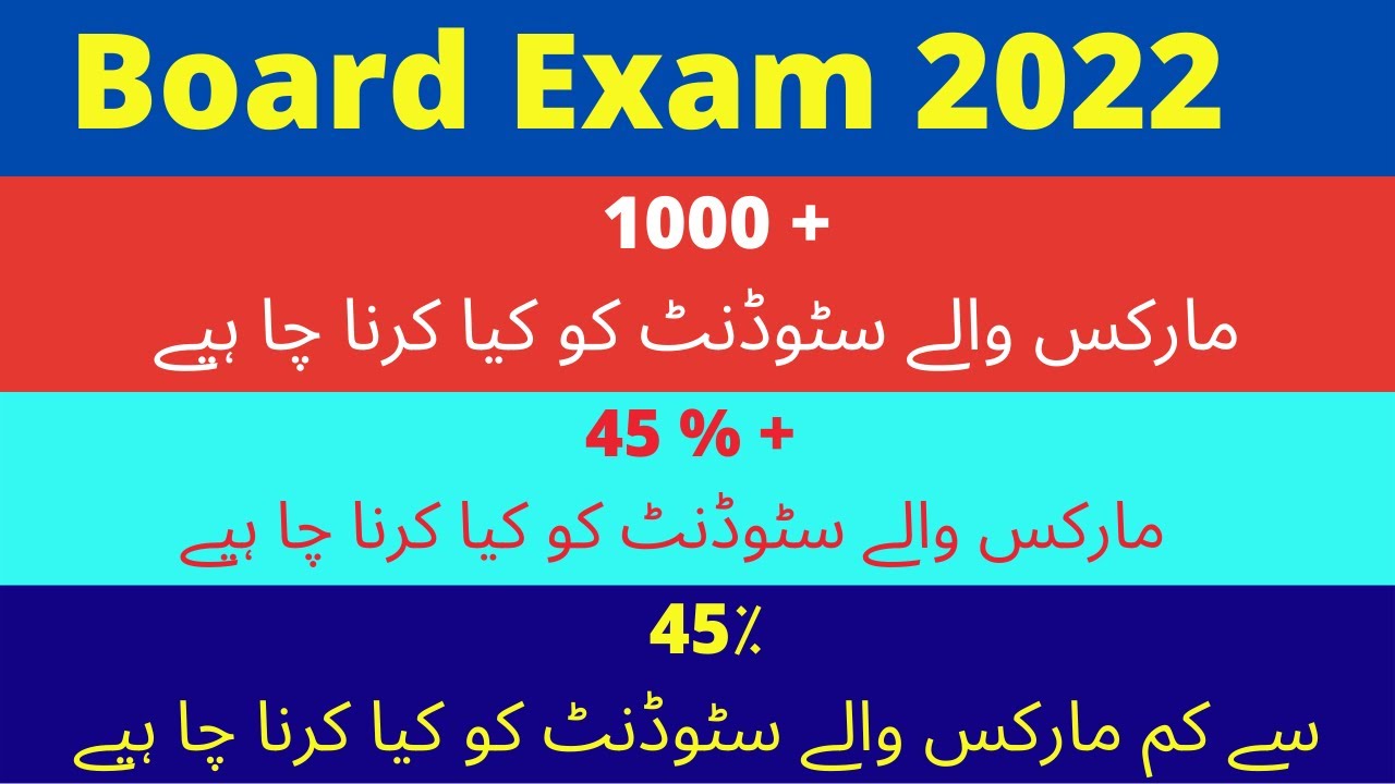 Board Exam 2022|MDCAT 2022 students| 45 % below marks students| Improvement policy 2022