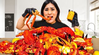 Eating 100 Pounds of Seafood Boil! (Mukbang)