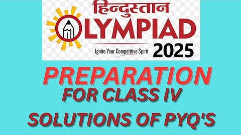 How to prepare for the Hindustan Olympiad 2025 for class 4 #previous year #questions #preparation 