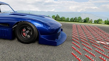 Massive Spike Strip Pileup Car Crashes #149 – BeamNG Drive | CrashBoomPunk