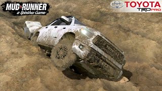 Spintires: MudRunner - 2019 TOYOTA TUNDRA TRD PRO Drives Through Huge Pits Spintires: MudRunner - 2019 TOYOTA TUNDRA TRD PRO Drives Through Huge Pits