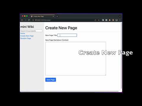 CS50 Web Programming | Project Submission | Project 1: Wiki