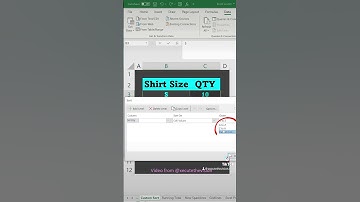 Excel tip custom sort list