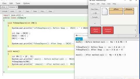 Java Program - Pure and Impure Methods - A