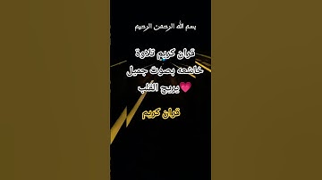 قران كريم تلاوة خاشعه بصوت جميل يريح القلب💗 #قران #تلاوه_خاشعه #قران_كريم #duet #المصحف #لايك