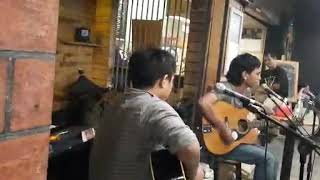 Ari Lesmana Fourtwenty Coldplay Yellow LIVE akustik feat Veks pratama