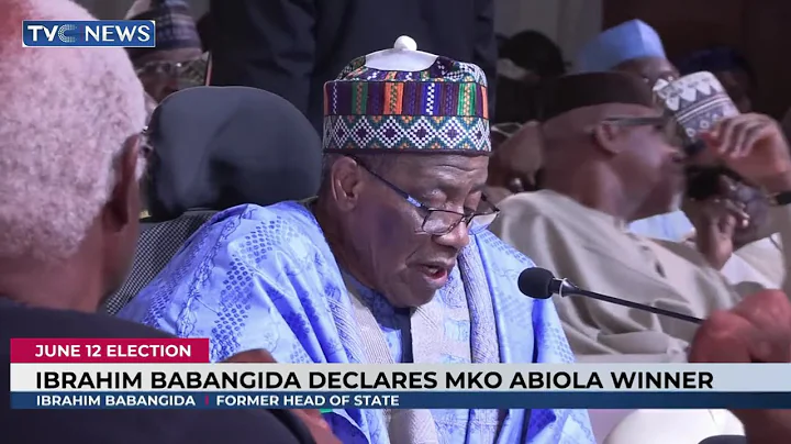 Ibrahim Babangida Declares MKO Abiola Winner Of 1993 June 12 Election