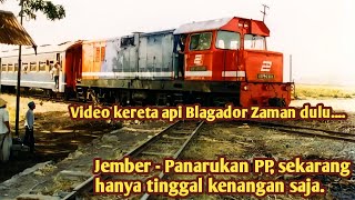 Video kereta api blagador, Jember - Panarukan.