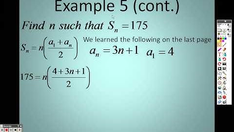 Algebra 2 11 2 Lesson Part 2 Arithmetic Sequences and Series
