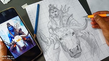 Draw With Me - Lord Shiva Drawing,  Mahadev Drawing,  Outline Tutorial 😍