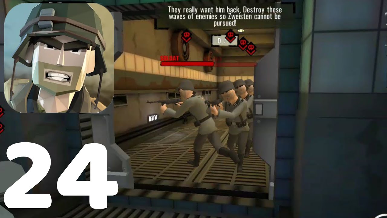 SECRET LAB (Level 5 - 8) World War Polygon Gameplay Walkthrough (ios,Android)