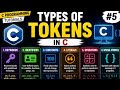 Tutorial 4:Types of Tokens in C Explained with Examples | Keywords, Identifiers & More
