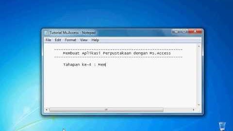 Tutorial microsoft acces membuat aplikasi perpustakaan part 4