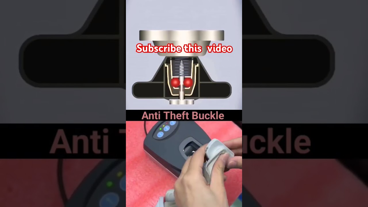 Anti theft  buckle  unlocks working 