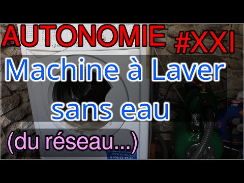 Vidéo: Lave-linge avec réservoir d'eau : appareil et critères de sélection