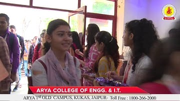 Induction Programme - 2019 | Btech 1st Year Students Welcome | Arya 1st Old Campus