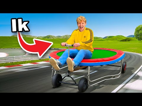 Ik Bouwde Een Rijdende Trampoline!
