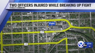 Officers injured during fight in Ithaca Commons