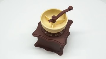 60-Minute Mechanical Timer, No Batteries Required, with Creative Coffee Machine Shape and Loud Alarm