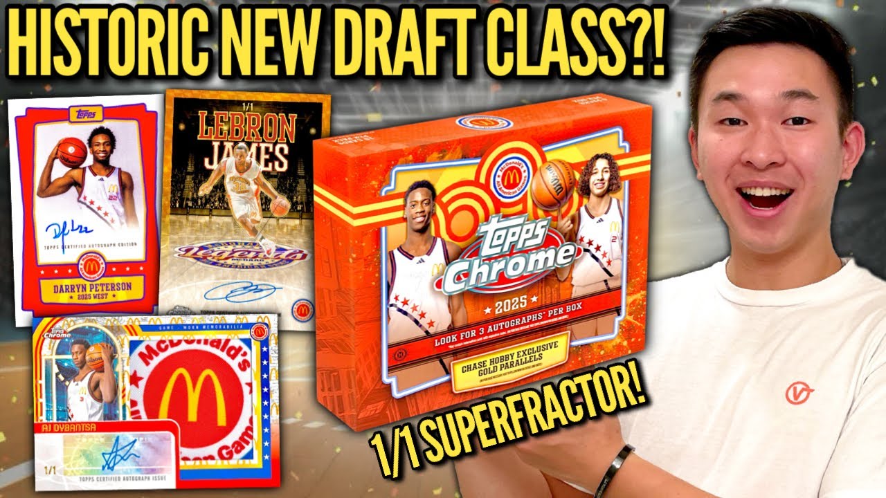 HISTORIC NEW DRAFT CLASS (SUPERFRACTOR)?! 😱🔥 2025 Topps Chrome McDonald's AA Basketball Hobby Box