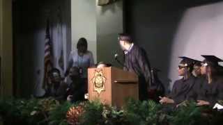 Community Graduation Jan 22, 2015 - Student Speaker Alfredo De La Rosa