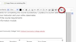 How to add Table Header in D2L - Old