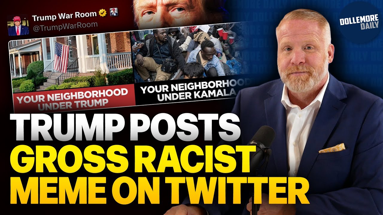 Desperate Donald Trump Posts INSANELY RACIST IMAGE on Twitter to Scare MAGA-Cult!!!