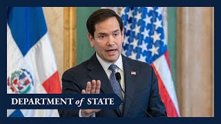Secretary Rubio Holds a Joint Press Availability with Dominican President Luis Abinader @StateDept