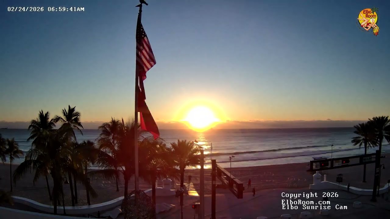 Fort Lauderdale Sunrise Time-Lapse (4K) - Feb 24, 2026 at 05:30 AM | Elbo Room