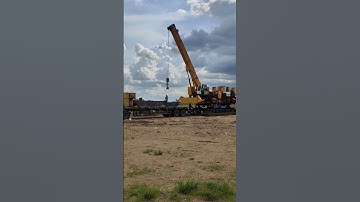 Technical Install robot machine for driving concrete spun pile