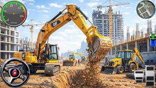 Real City Construction Simulator 3D - City Road Builder Excavator Trucks 2025 - Android Gameplay screenshot 1