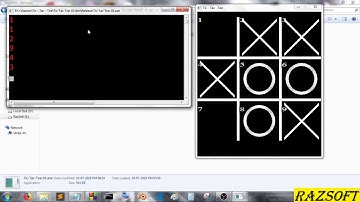 Tic Tac Toe game Made in  c programming language using graphics.h | Razsoft