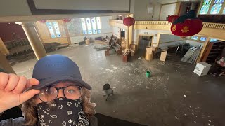 Exploring abandoned monastery 