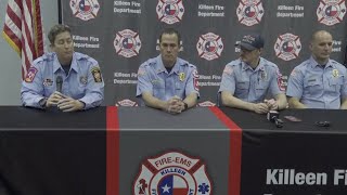 WATCH | Central Texas firefighters speak after returning home from California