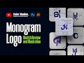 Monogram Logo Sketch Revision and illustration Guide for brand designers