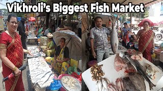 विक्रोळीचा सर्वात मोठा फिश मार्केट | Vikhroli Biggest and Oldest Fish Market Vlog | Shubhangi Keer