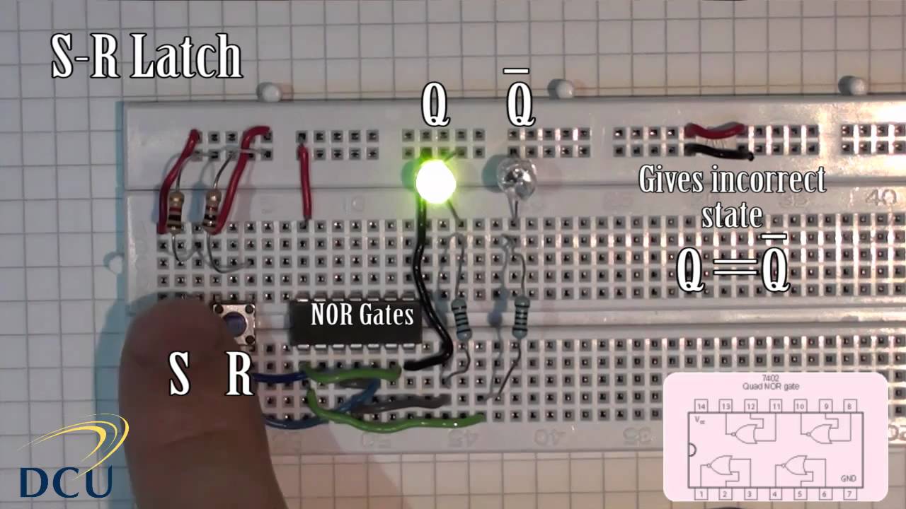 Experiments 3.1: Sequential Logic - S-R Latch and a Gated ... flip flop diagram 