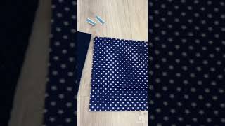 【型紙不要】 ナップサック型　お着替え入れ #入園準備 #型紙不要 #ナップサック #お着替えカバン #体操服入れ #通園バッグ