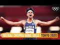 Neeraj chopras goldwinning throw  tokyo2020 highlights