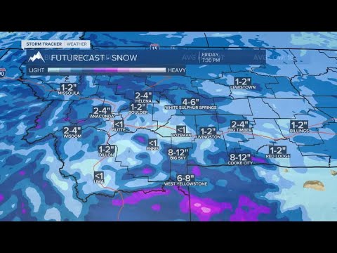 Scattered snow in the forecast - YouTube