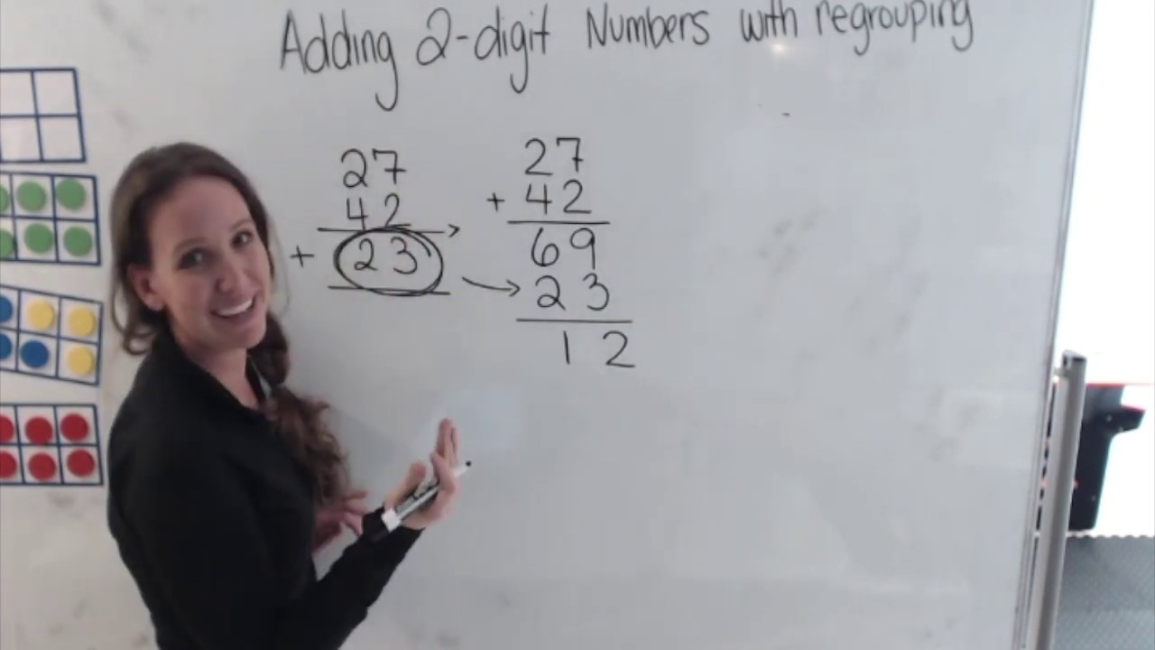 Adding with Regrouping - YouTube