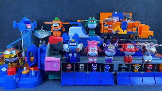 19 Mins Huge Super Wings Transforming Toys Unboxing Super Base Playset & Martys Maintenance Truck