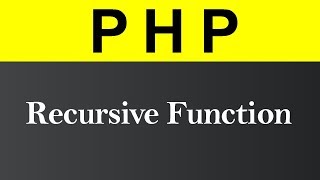 Recursive Function in PHP (Hindi)