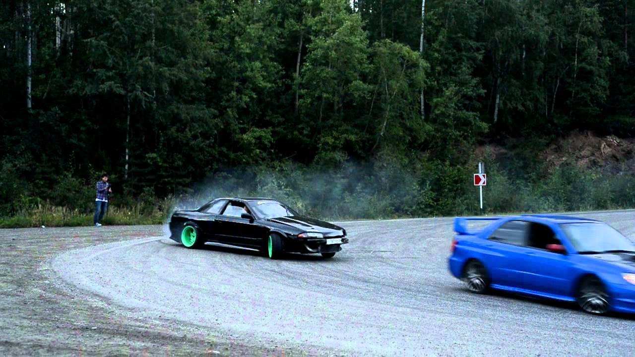 38drift / Дрифт по серпантину / Mad R32 vs WRX - YouTube