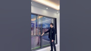 Drift Window.Super smoothly and quietly.Large size.Conceal screen  window. #china #window #door